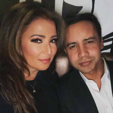 Julie Banderas with the correspondent Bryan Llenas.